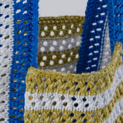 Stripe Mini Raffia Bag