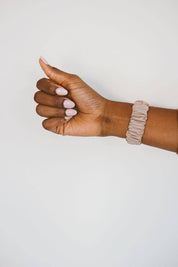 Silky Sand Scrunchie Band Compatible with Apple Watch