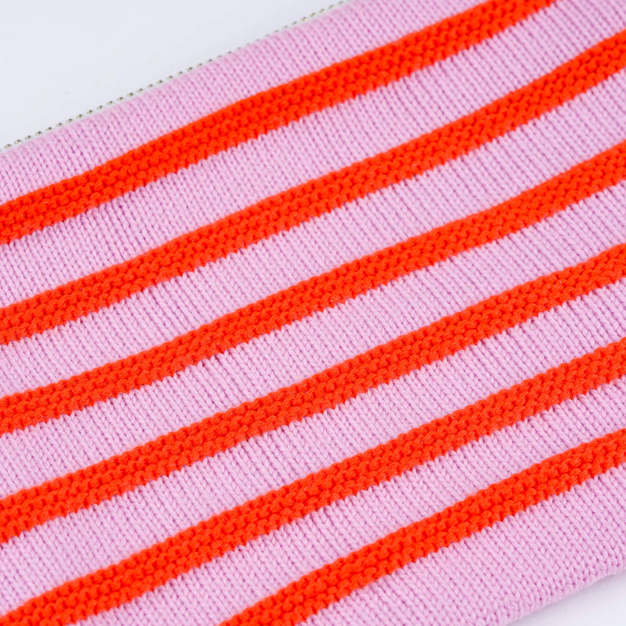 Super Stripe Knit Pouch