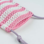 Stripe Raffia Phone Sling