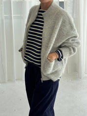 Alpaca Zip Front Jacket