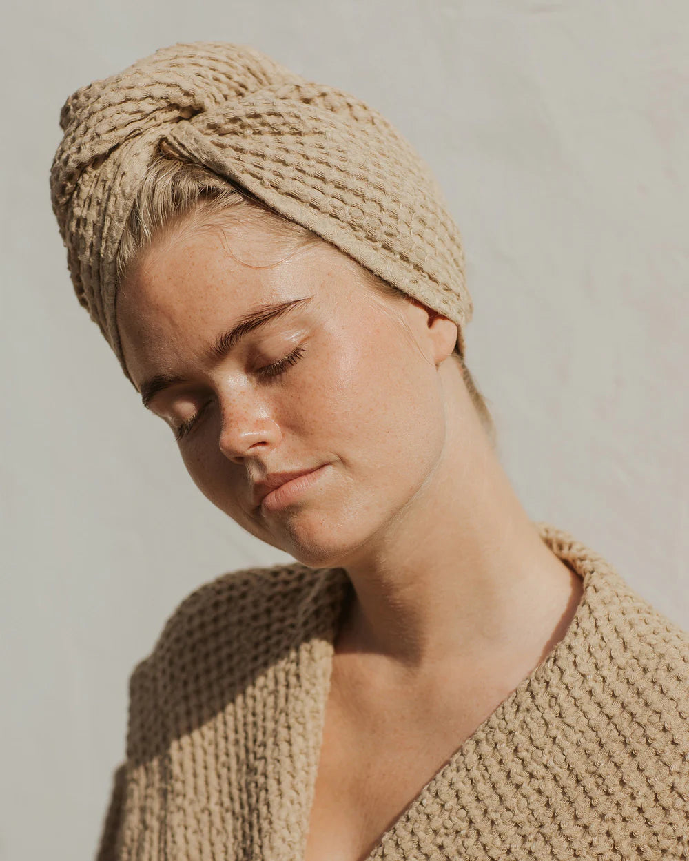 Linen Hair Towel Turban