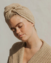 Linen Hair Towel Turban