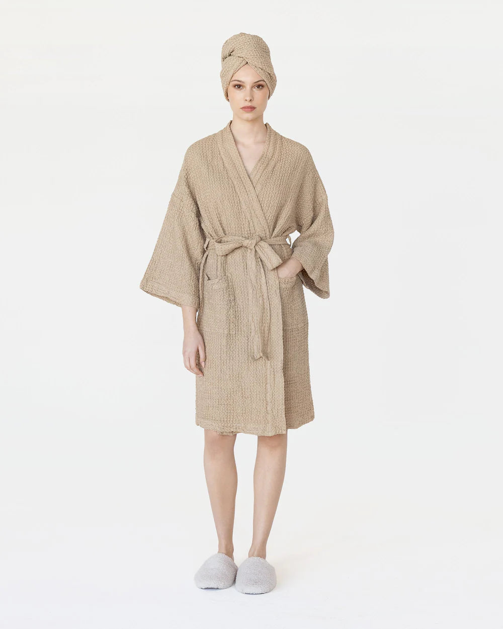 Linen Hair Towel Turban