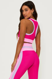 Gwen Top Raspberry Colorblock
