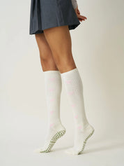 🎀 Bow Knee High Grip Sock