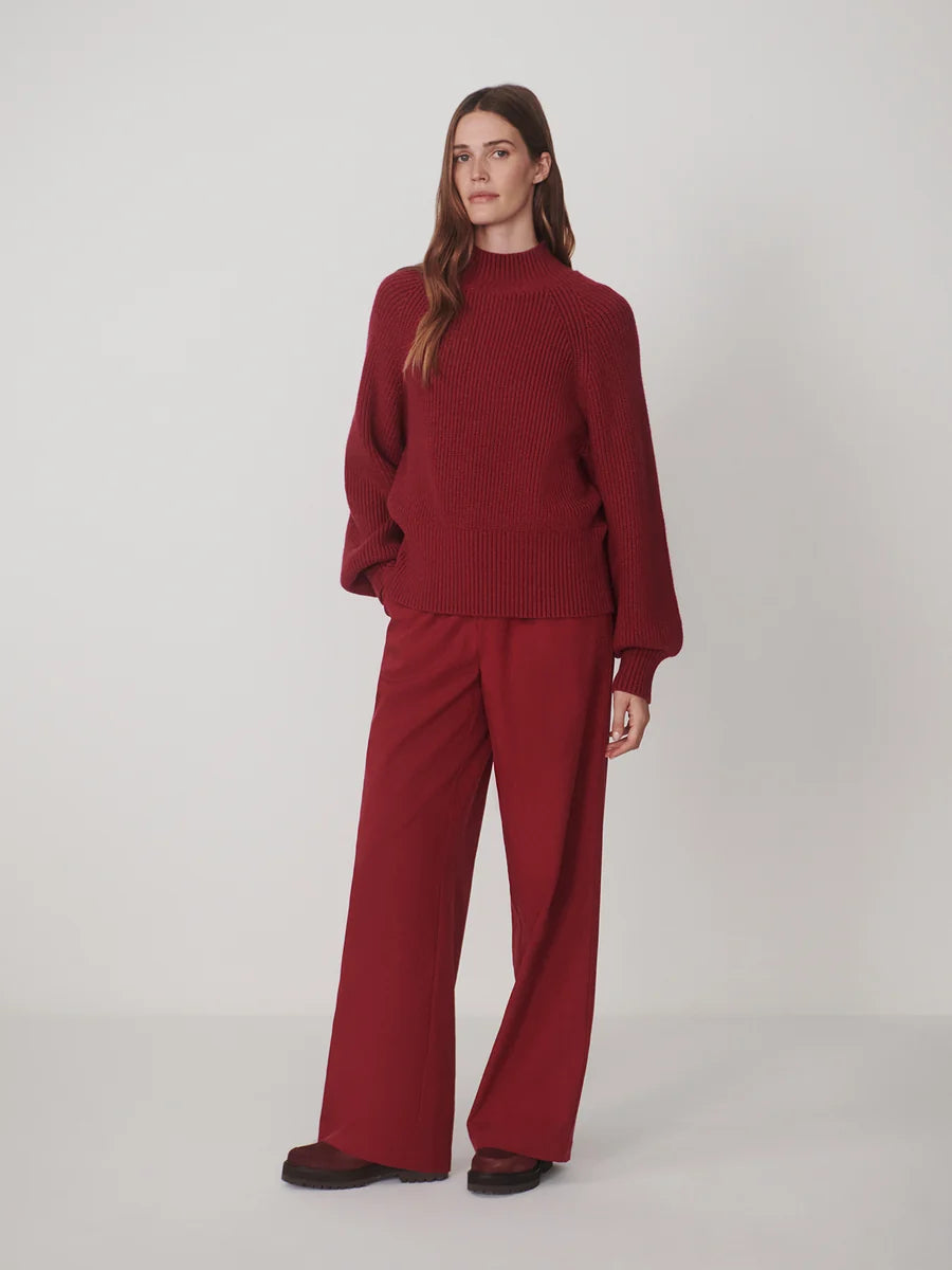 Martina High Neck Rib Knit