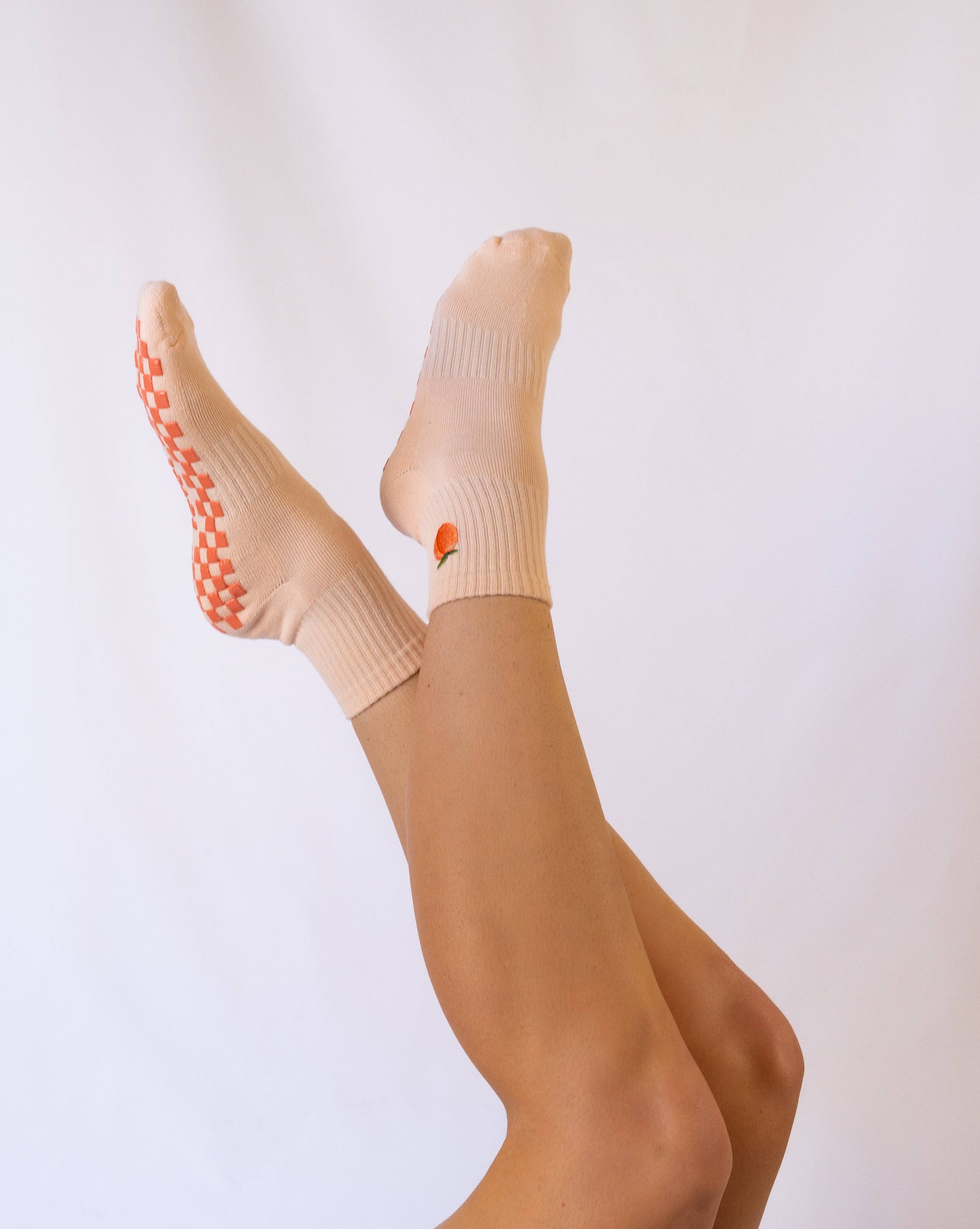 The Peachy Grip Sock