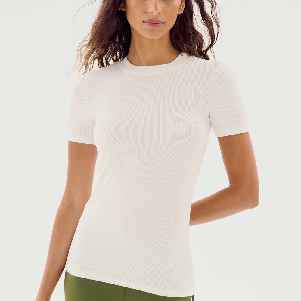 Louise Rib Short Sleeve Shirt