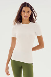 Louise Rib Short Sleeve Shirt