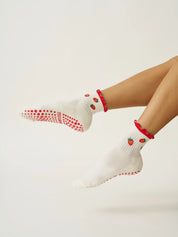 🍓 Strawberry Ruffle Grip Sock