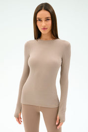 Louise Rib Long Sleeve Shirt