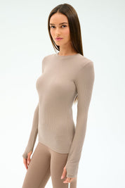 Louise Rib Long Sleeve Shirt