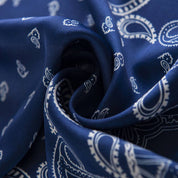Scarvii - Paisley Square Scarf - Made of Faux Silk