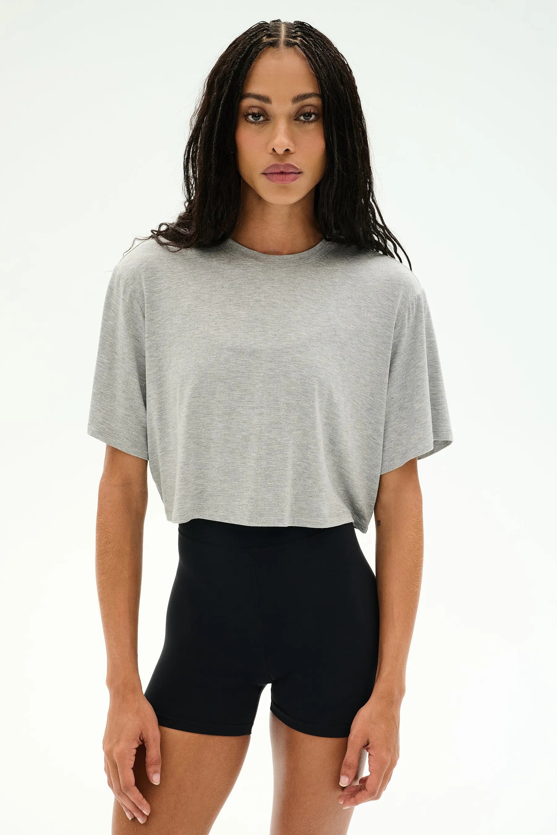 Djuna Oversized Crop Jersey Tee