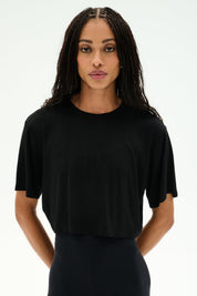 Djuna Oversized Crop Jersey Tee