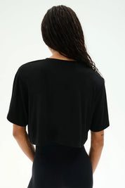 Djuna Oversized Crop Jersey Tee