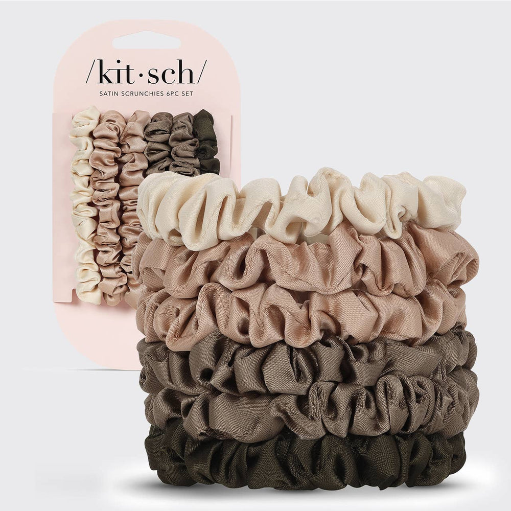 Ultra Petite Satin Scrunchies 6pc