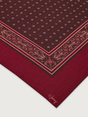 Wool Blend Border Scarf