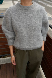 Elio Crew Neck Alpaca Sweater