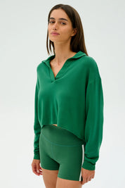 Joan Fleece Polo Sweatshirt