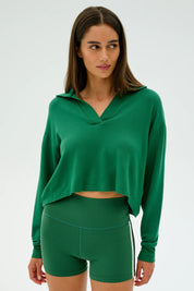 Joan Fleece Polo Sweatshirt