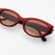 Ameli Acetate Cat-Eye Sunglasses Red
