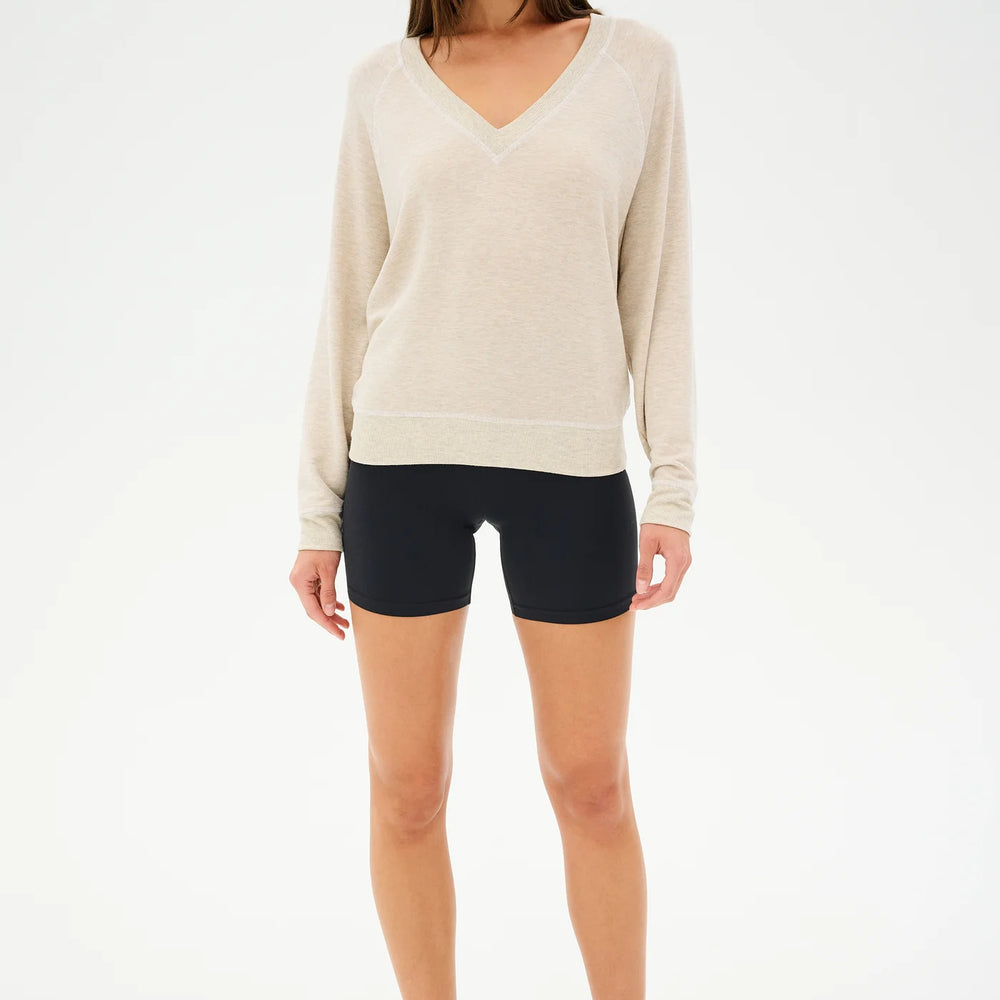 
                      
                        Bennie Fleece V-Neck Sweater
                      
                    