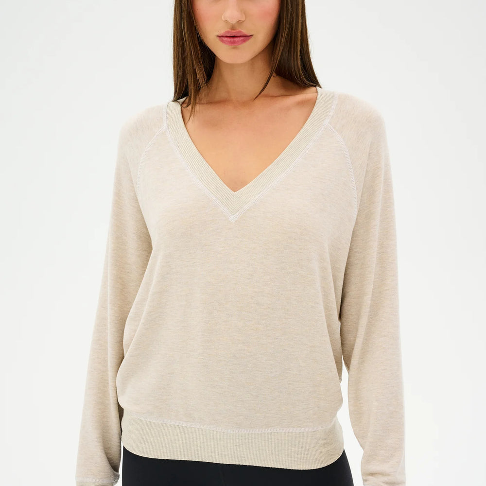 
                      
                        Bennie Fleece V-Neck Sweater
                      
                    