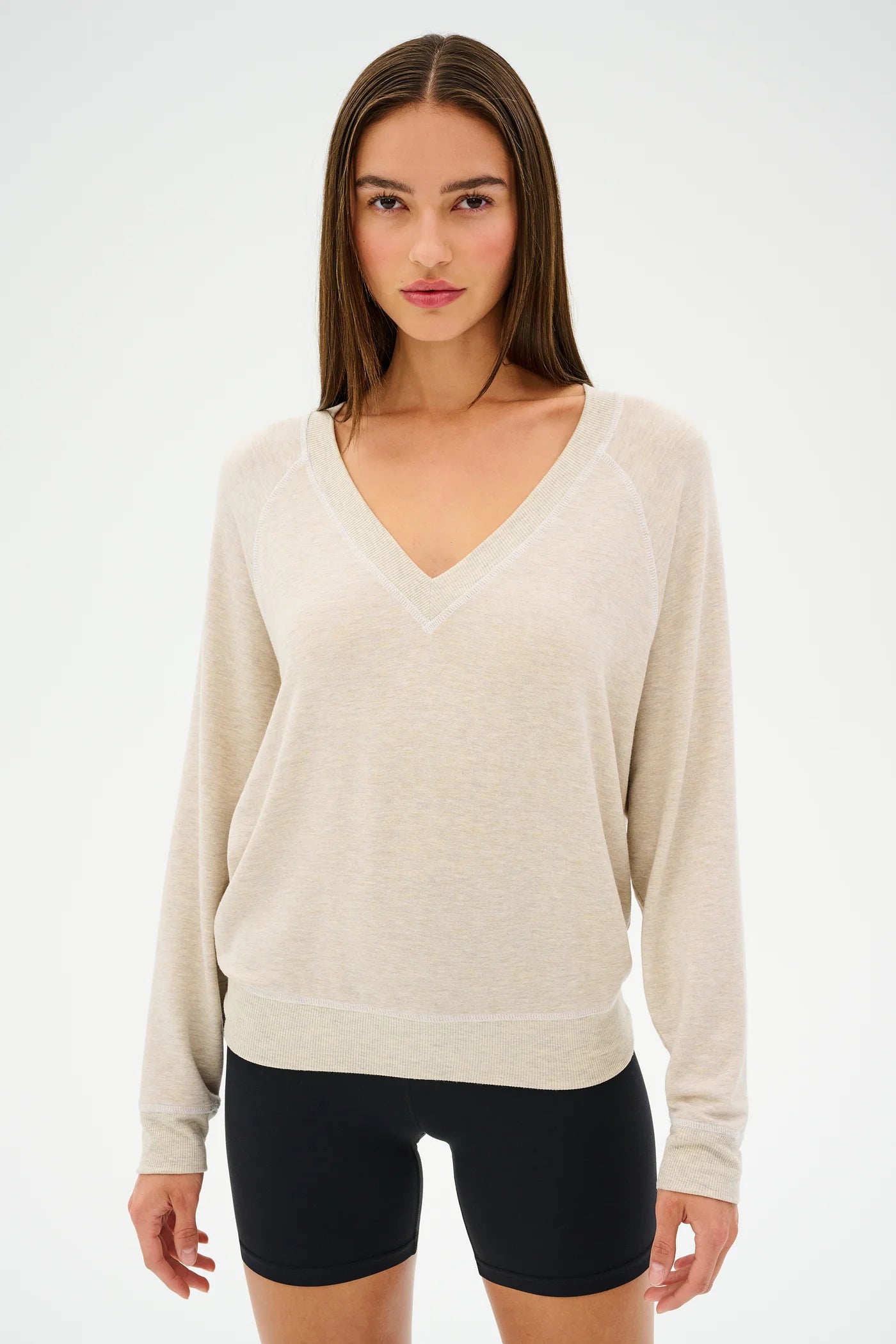 Bennie Fleece V-Neck Sweater