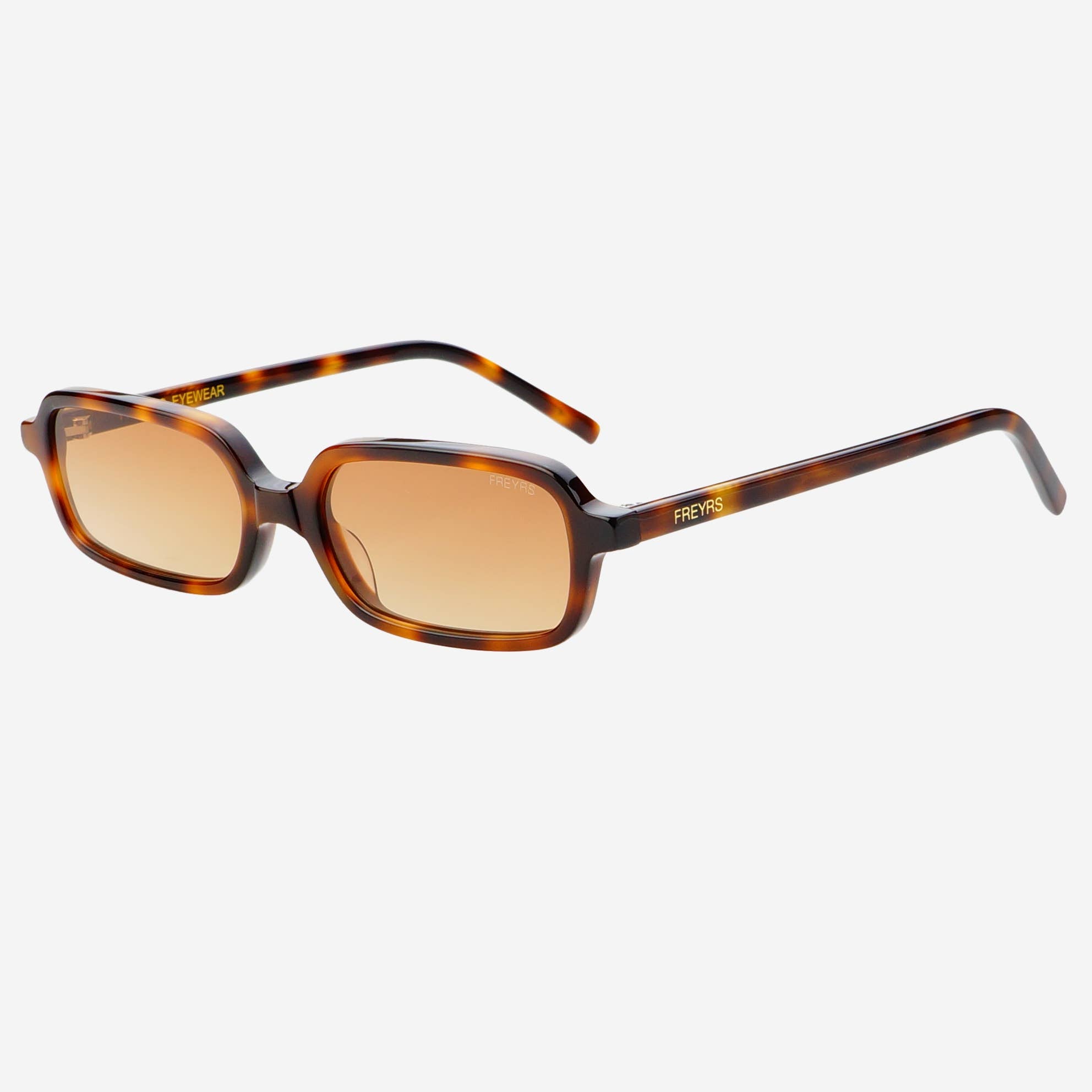 Miki Acetate Rectangular Unisex Sunglasses Tortoise/Brown