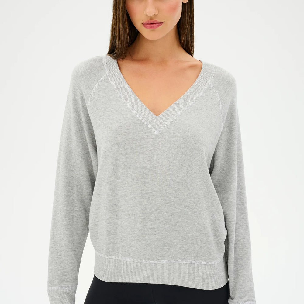 Bennie Fleece V-Neck Sweater