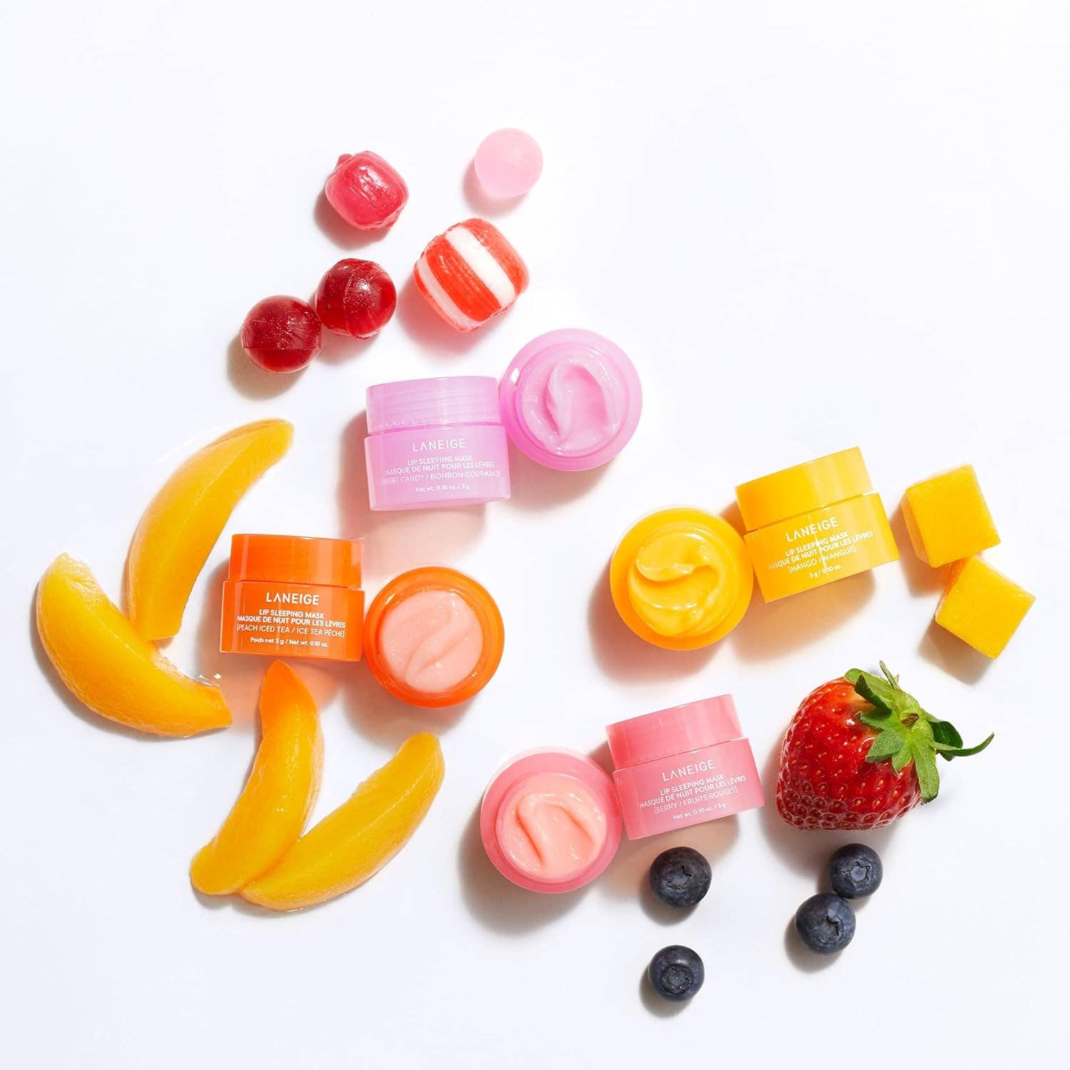 LANEIGE Lip Sleeping Mask 3g MINI Berry Mango Gummy Bear