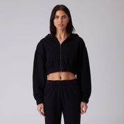 Zip Crop Sweatshirt