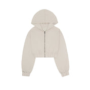 Zip Crop Sweatshirt