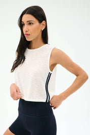 Logan Mesh Tank With Stripe