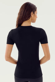 Louise Rib Short Sleeve Shirt