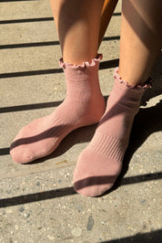 Ruffled Hugger Crew Socks  (Wholesale)