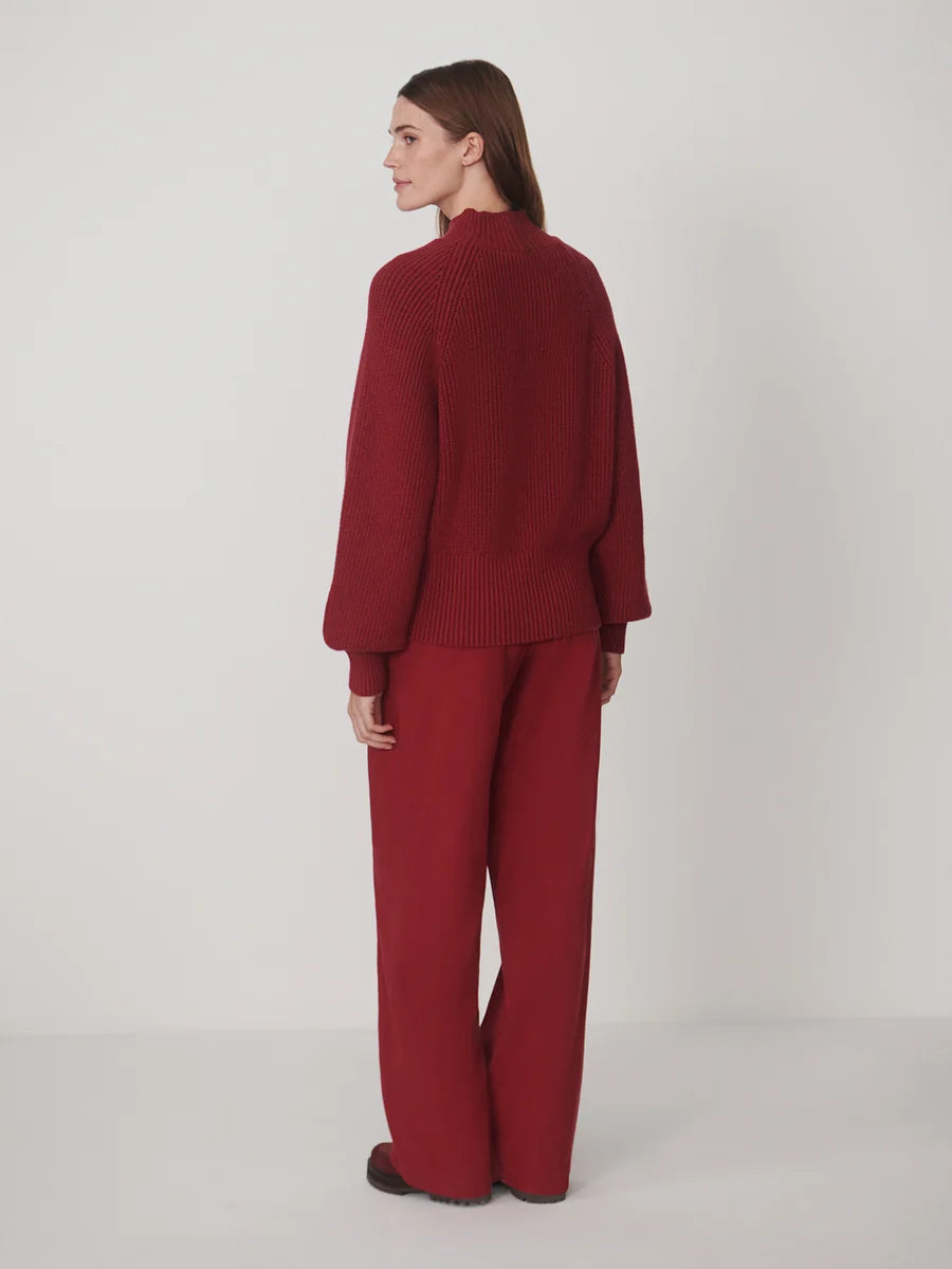 Martina High Neck Rib Knit