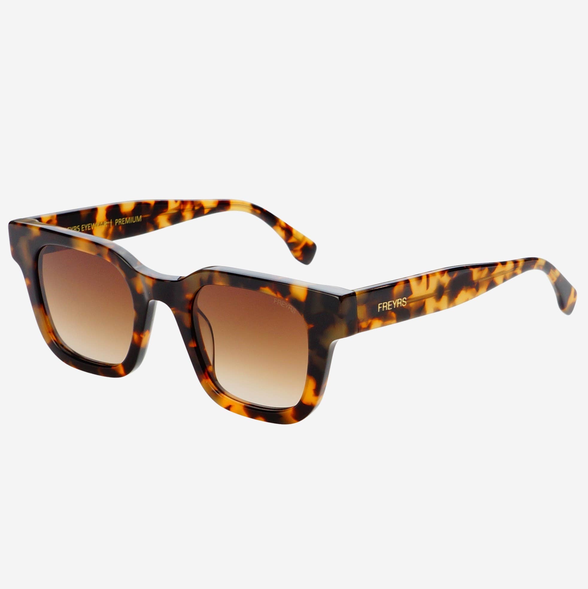 Atlas Acetate Rectangular Sunglasses Tortoise/Brown