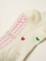 💕 Mini Heart Petal Grip Sock