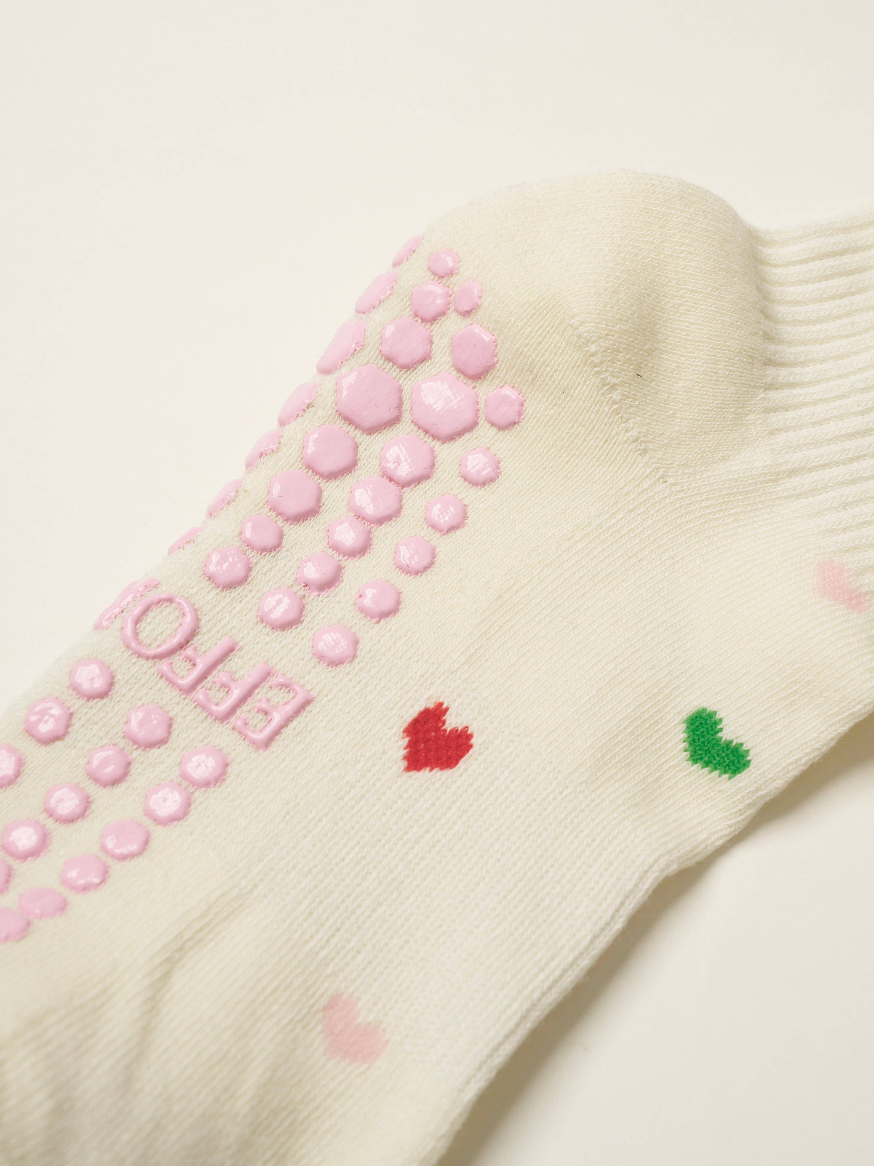 💕 Mini Heart Petal Grip Sock