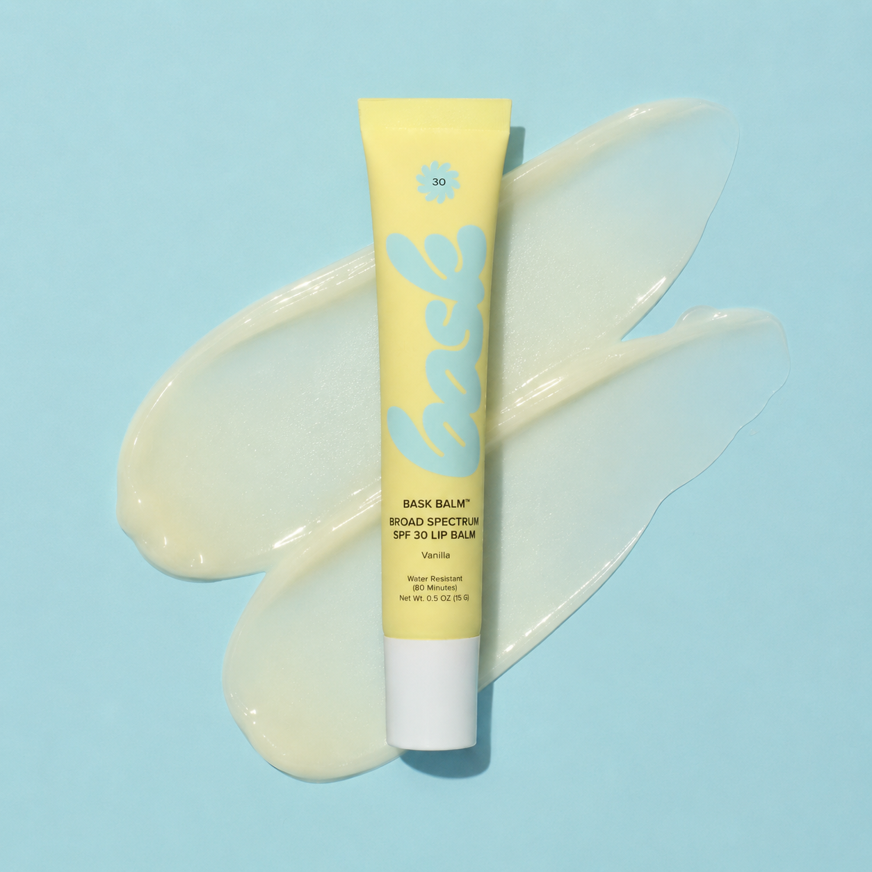Bask Balm™ SPF 30 Lip Balm & Lip Gloss (Vanilla)