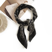 Scarvii - Paisley Square Scarf - Made of Faux Silk