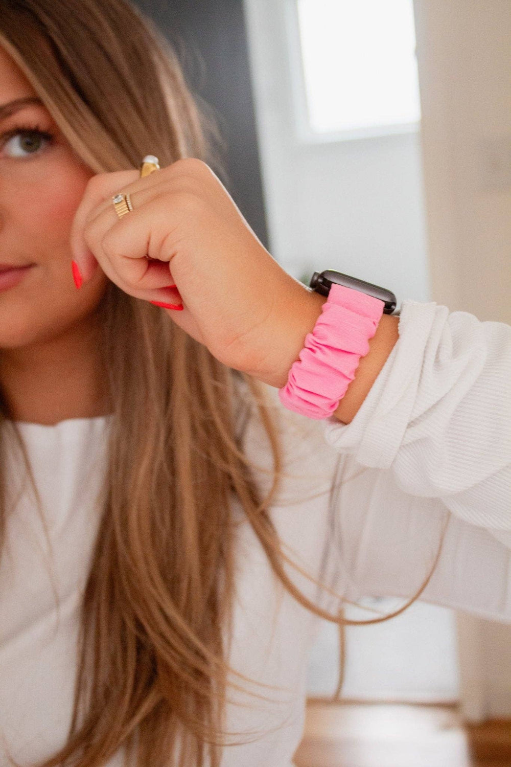 Candy Scrunchie Band Compatible with Apple Watch