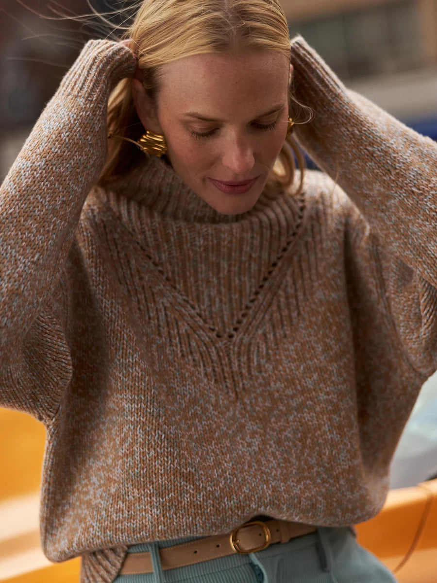 3e6aa7c6d8907041617bc0ad42c987076d42cc5a_VAR02840_Rosalind_High_Neck_Sweater_Mid_Tan_Fleck_443.webp