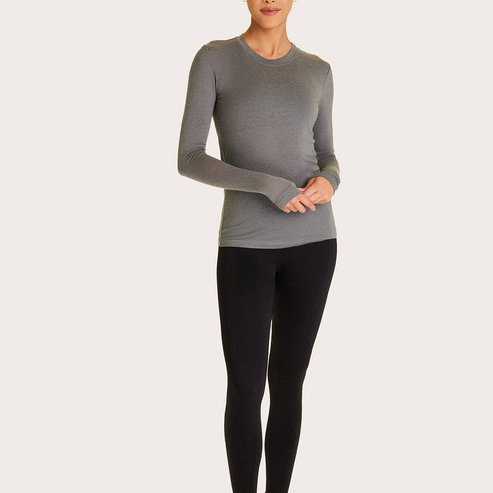 Washable Cashmere Long Sleeve Crew