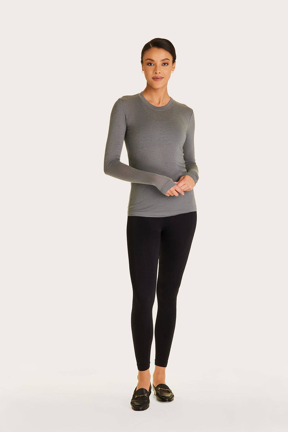 Washable Cashmere Long Sleeve Crew