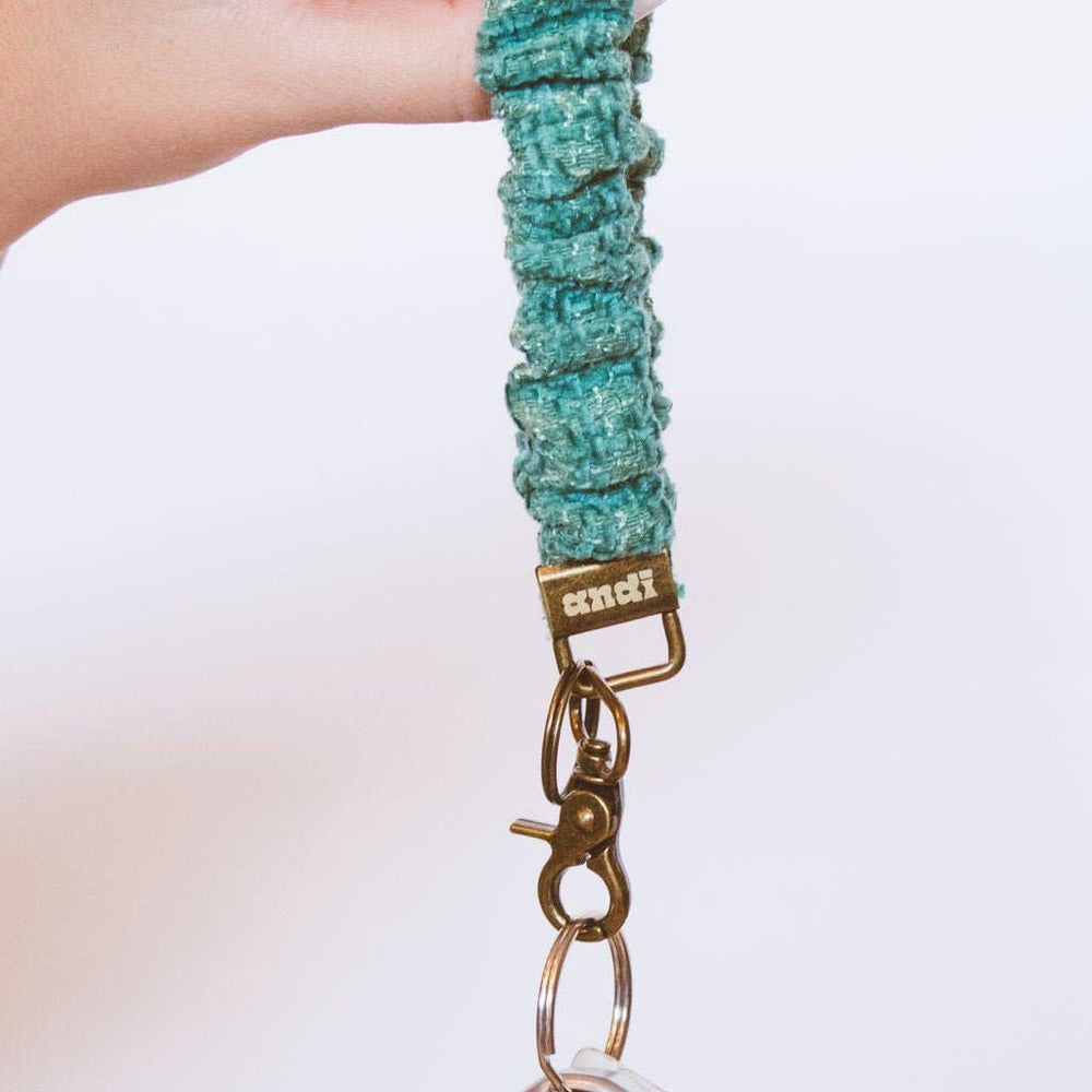 Green Knit Keychain