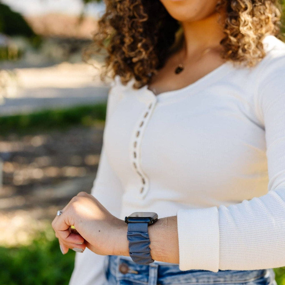 
                      
                        Marine Blue Athletic Scrunchie Band Compatible with Apple Watch
                      
                    